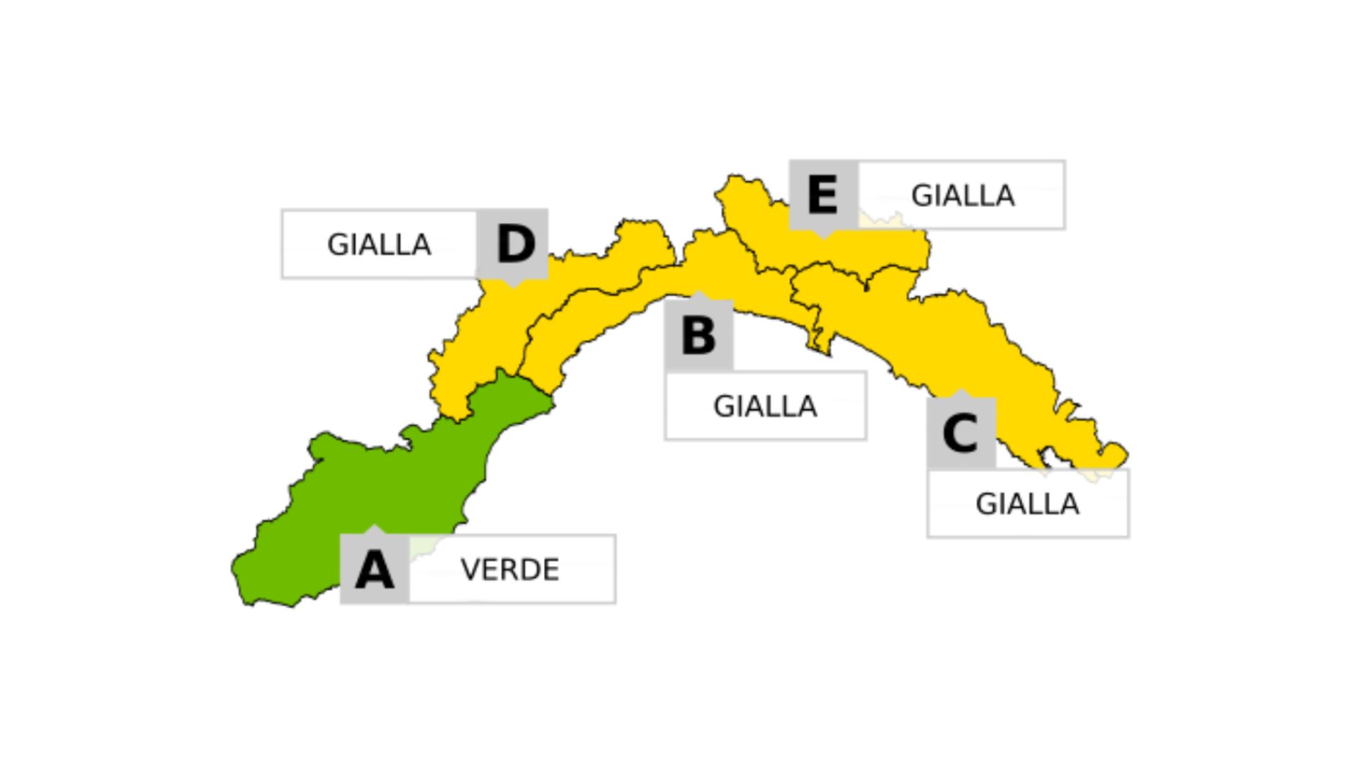 Allerta gialla per temporali sul centro ...