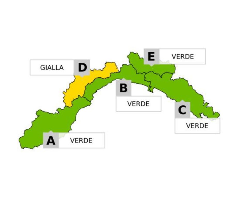 Allerta gialla per neve sui versanti pad...
