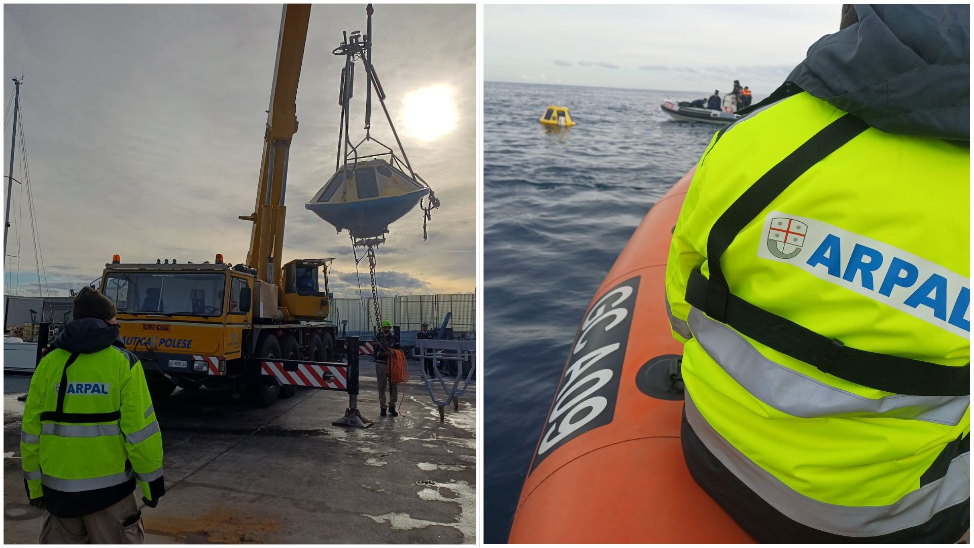 Recuperata la boa ondametrica di Capo Me...