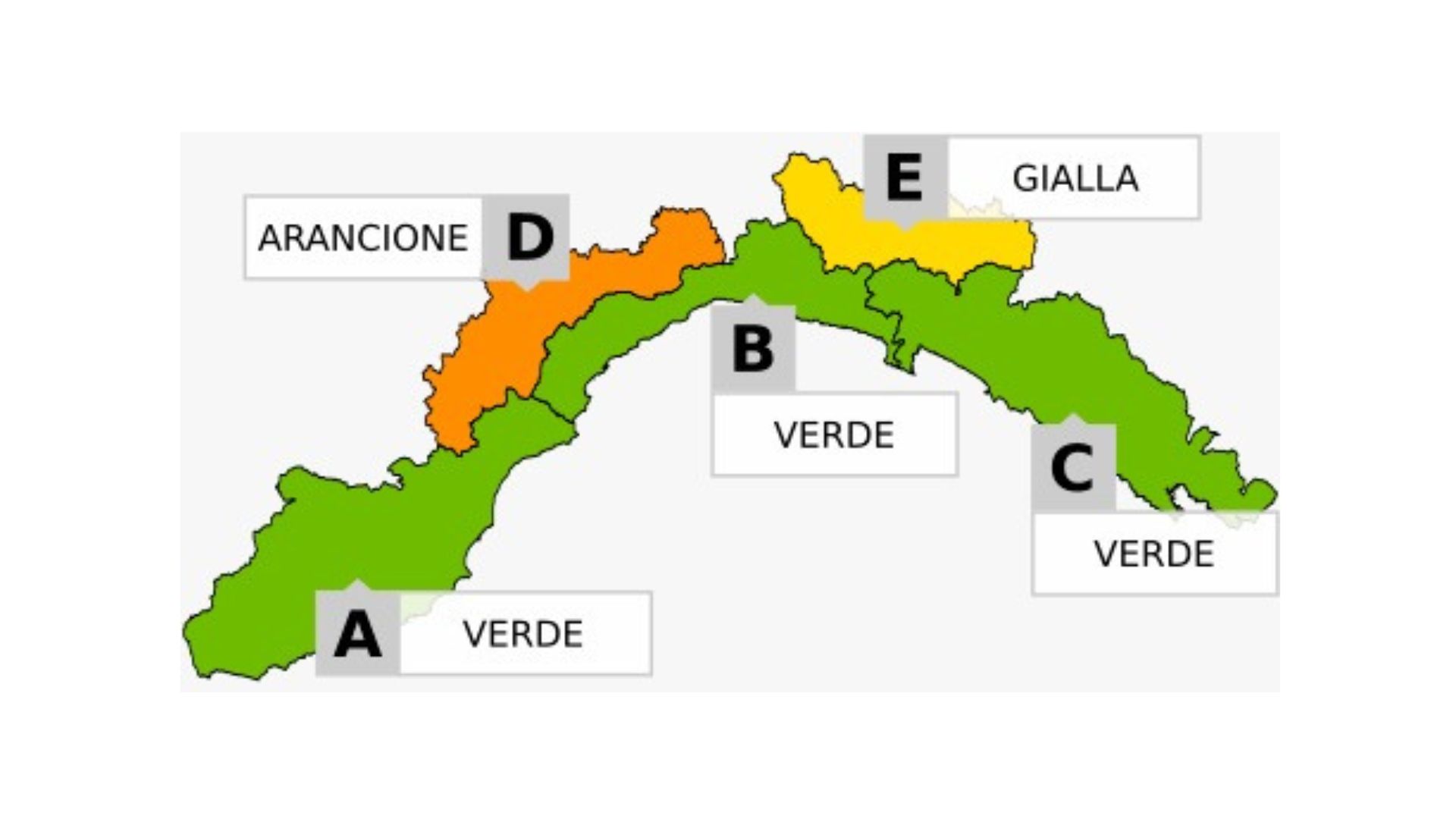 Allerta neve arancione su D e gialla su ...