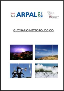 glossario meteo arpal