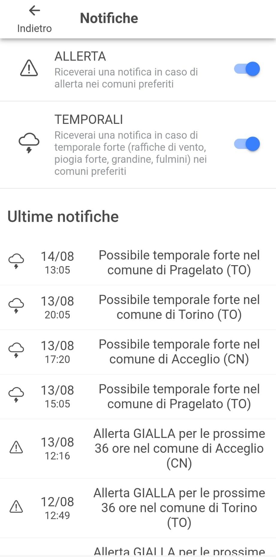 notifiche
