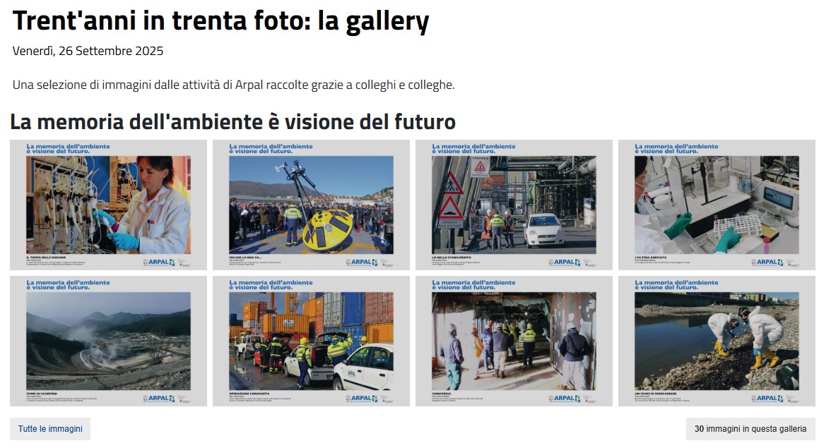 Gallery dei 30 anni