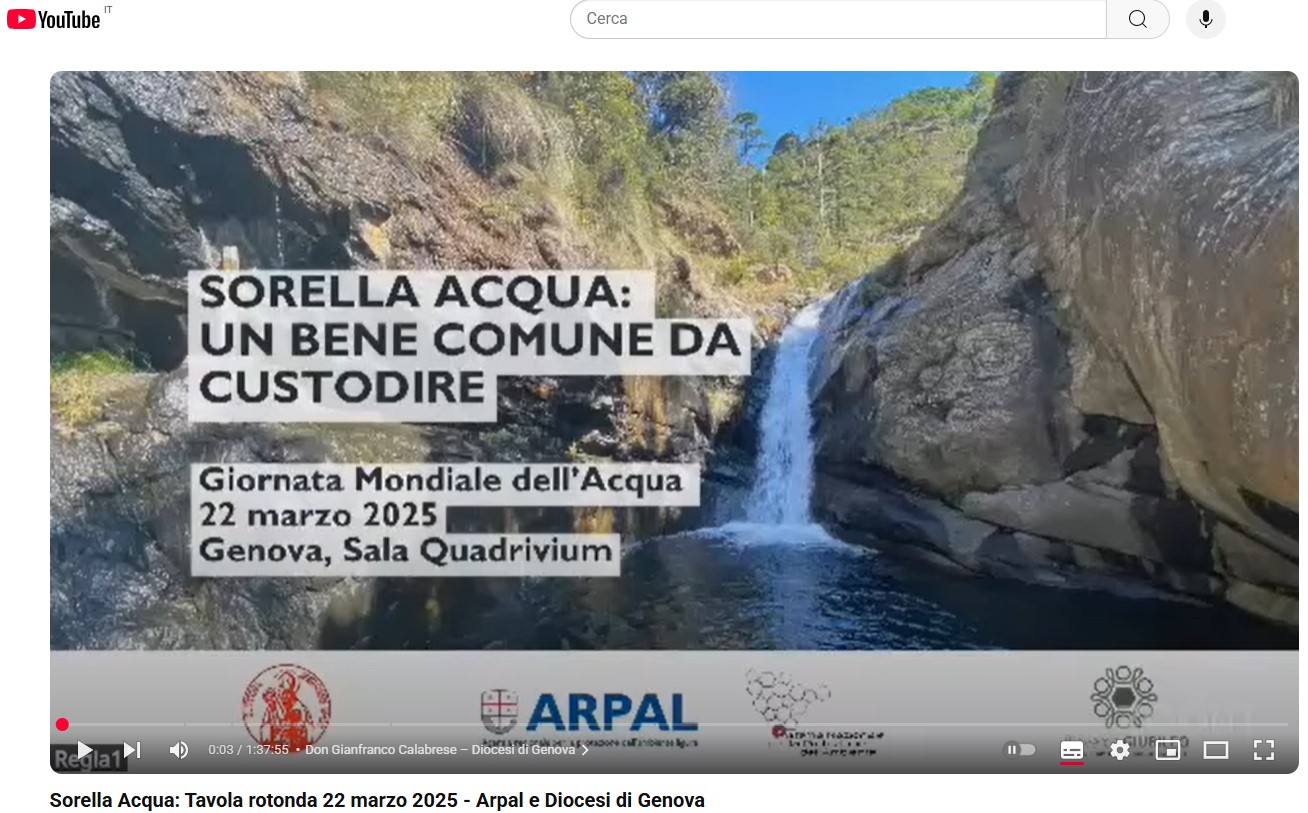 Tavola rotonda «Sorella Acqua: un bene comune da custodire»