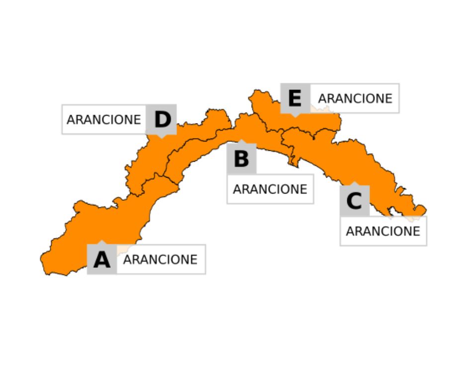 Domani tutta la Liguria in allerta ARANC...