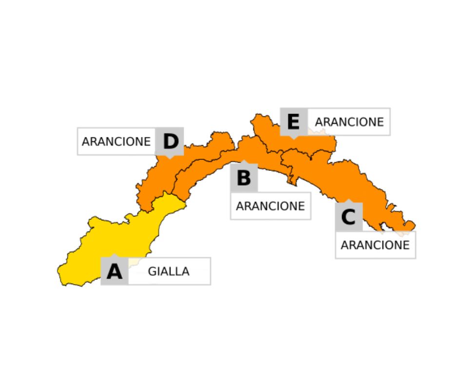 Allerta arancione per temporali dalle 7 ...